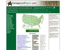 Tablet Screenshot of campgroundreport.com